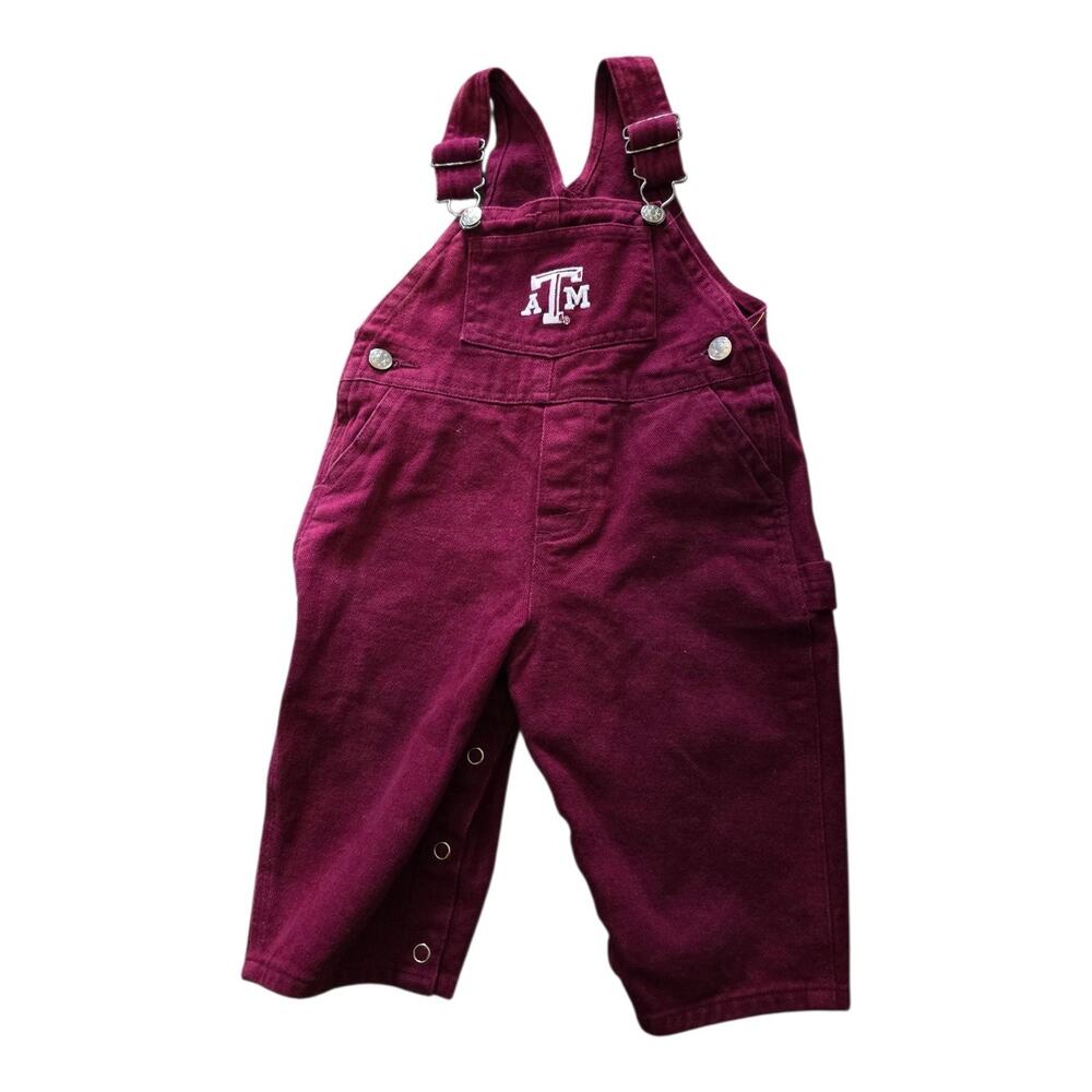 Texas A&M Collegiate Overalls Baby SZ 12 Months Retro Creative Knitwear
